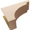 Ekena Millwork 12"W x 36"D x 24"H Classic Yorktown Rough Cedar Woodgrain TimberThane Corbel, Primed Tan CORUR12X36X24YORRCPR - alternate 2